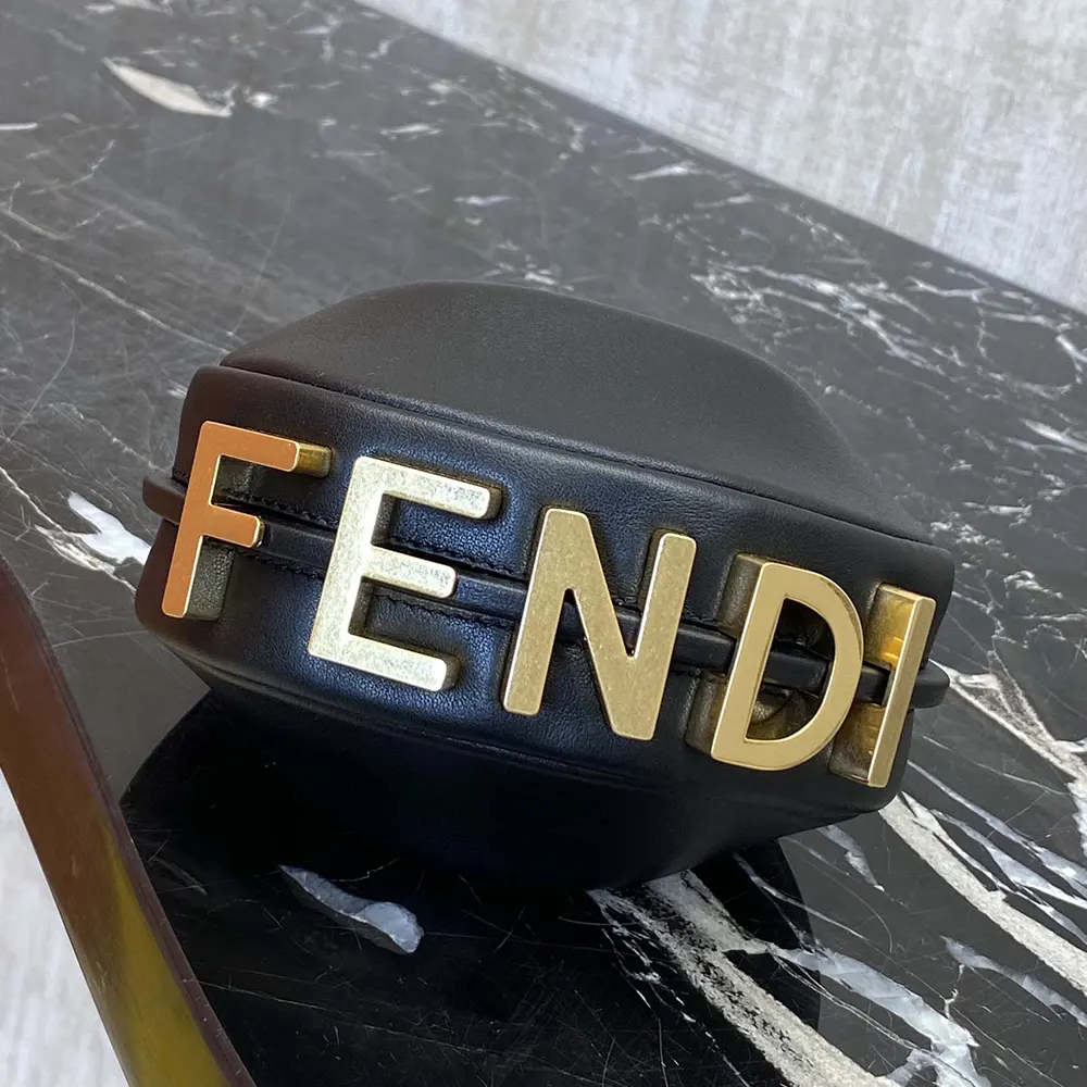 Fendi Women Fendigraphy Mini Black Leather Mini-bag - image 8