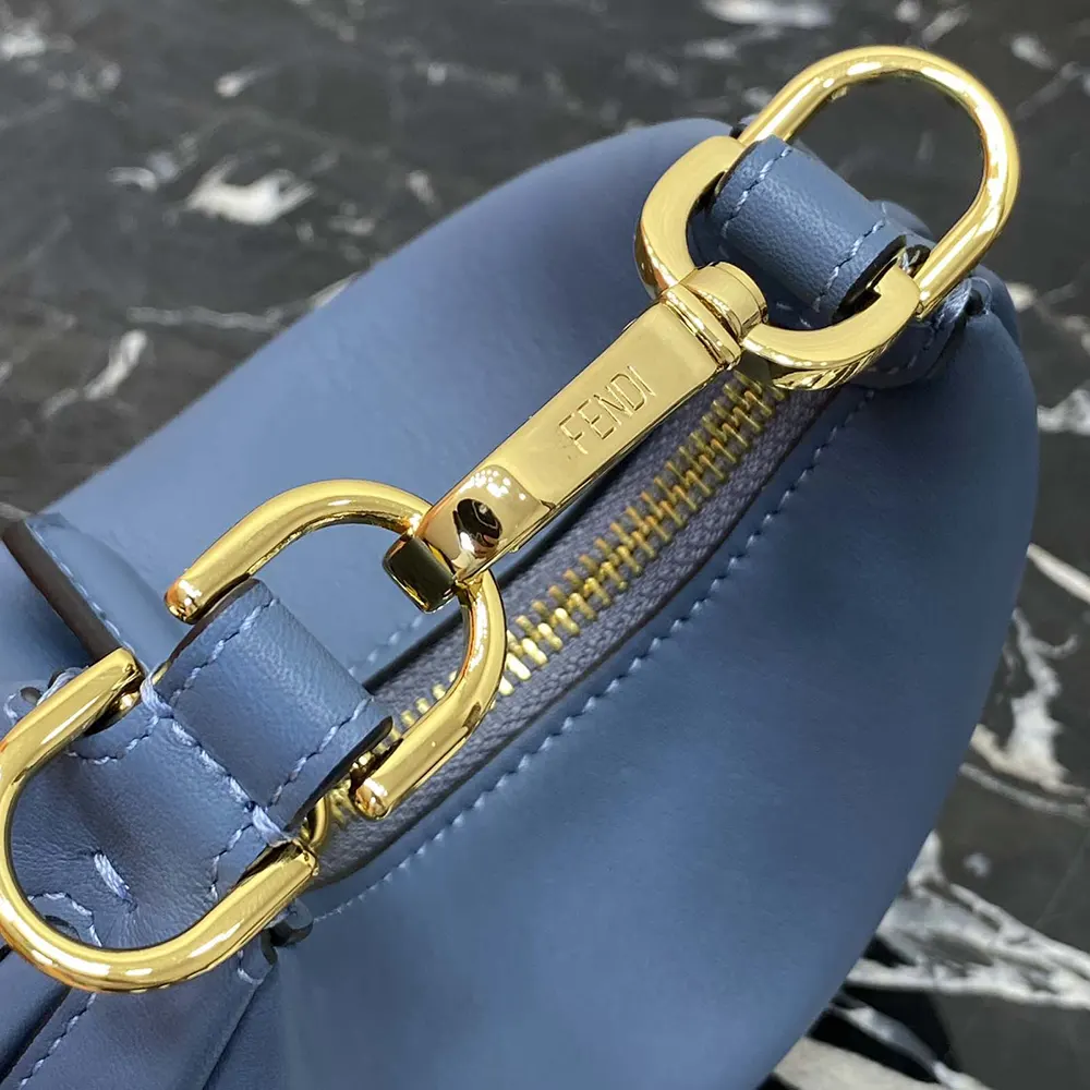 Fendi Women Fendigraphy Mini Blue Leather Mini-bag - image 8