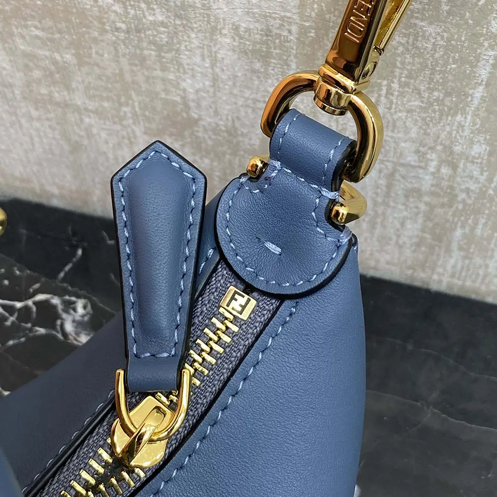 Fendi Women Fendigraphy Mini Blue Leather Mini-bag - image 7