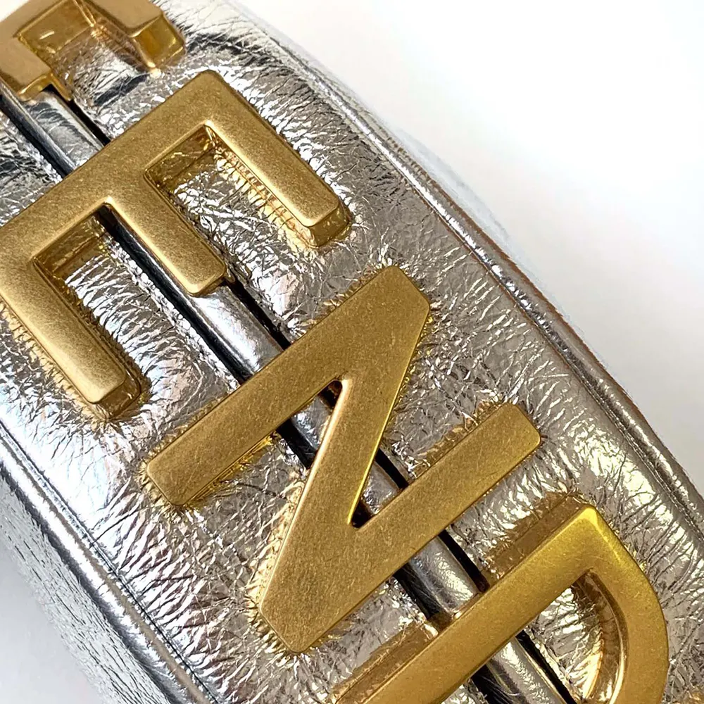 Fendi Women Fendigraphy Mini Silver Leather Mini-bag - image 7