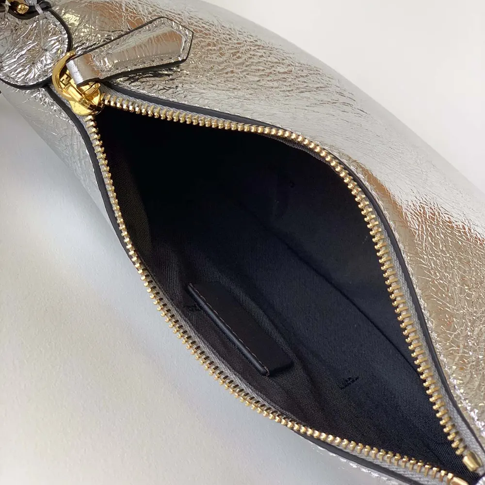 Fendi Women Fendigraphy Mini Silver Leather Mini-bag - image 9