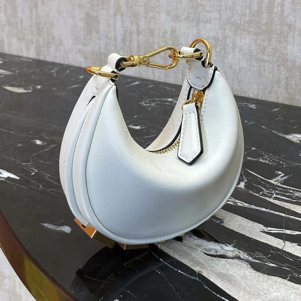 Fendi Women Fendigraphy Mini White Leather Mini bag - image 4
