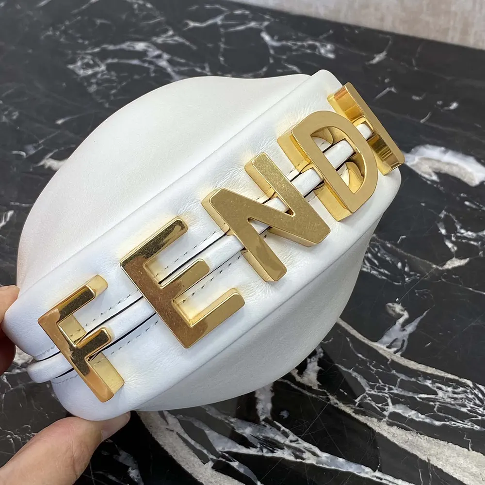Fendi Women Fendigraphy Mini White Leather Mini bag - image 7
