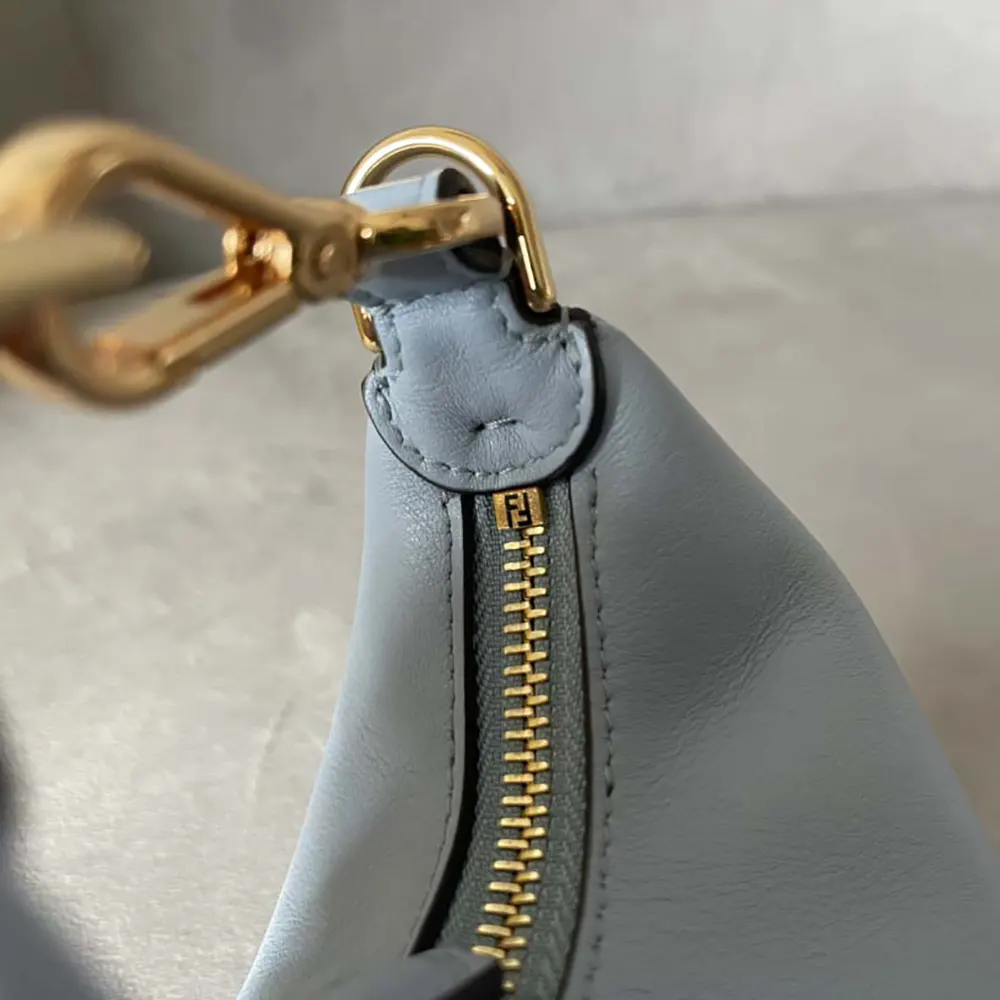 Fendi Women Nano Fendigraphy Blue Leather Charm - image 8