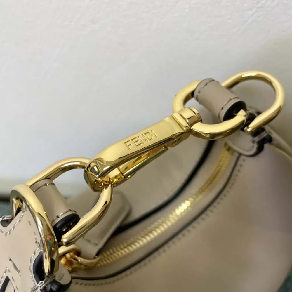 Fendi Women Nano Fendigraphy Gray Leather Charm - image 9