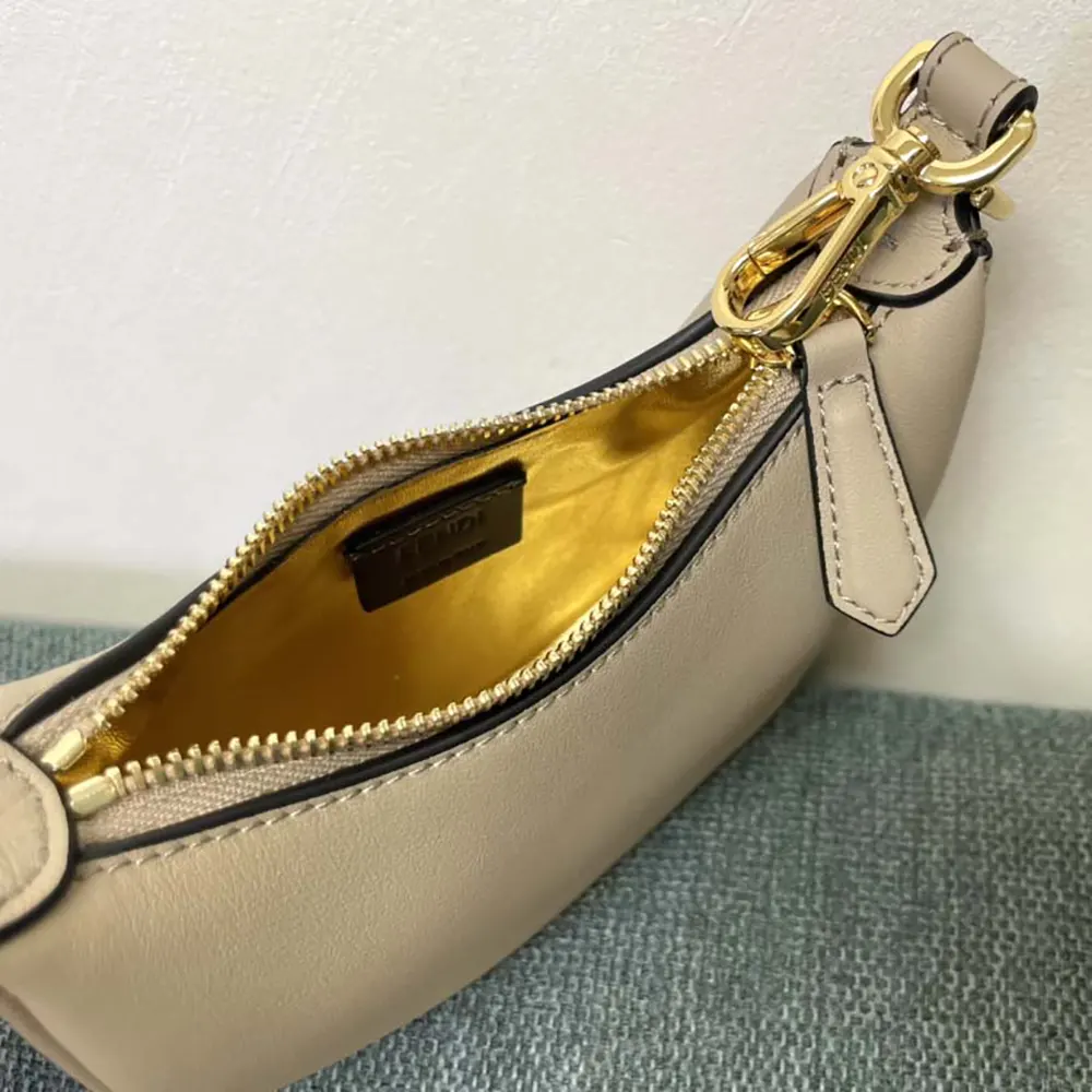 Fendi Women Nano Fendigraphy Gray Leather Charm - image 7