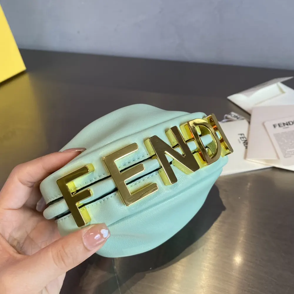 Fendi Women Nano Fendigraphy Lime Leather Charm - image 4