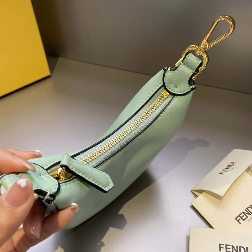 Fendi Women Nano Fendigraphy Lime Leather Charm - image 5