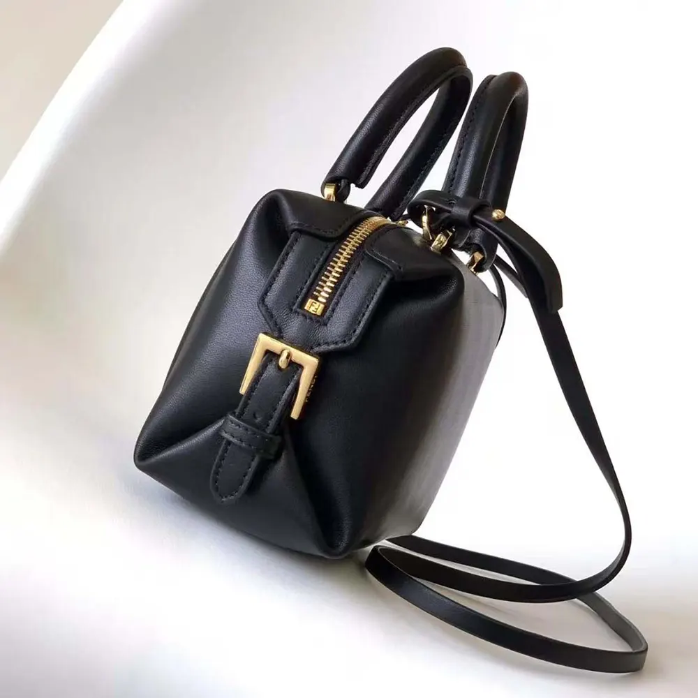 Fendi Women Nappa FF Mini Cube Bag-Black - image 4