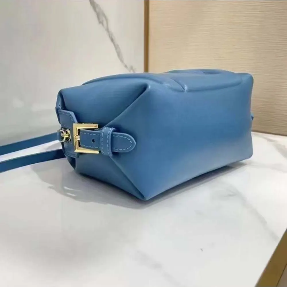 Fendi Women Nappa FF Mini Cube Bag-Blue - image 5