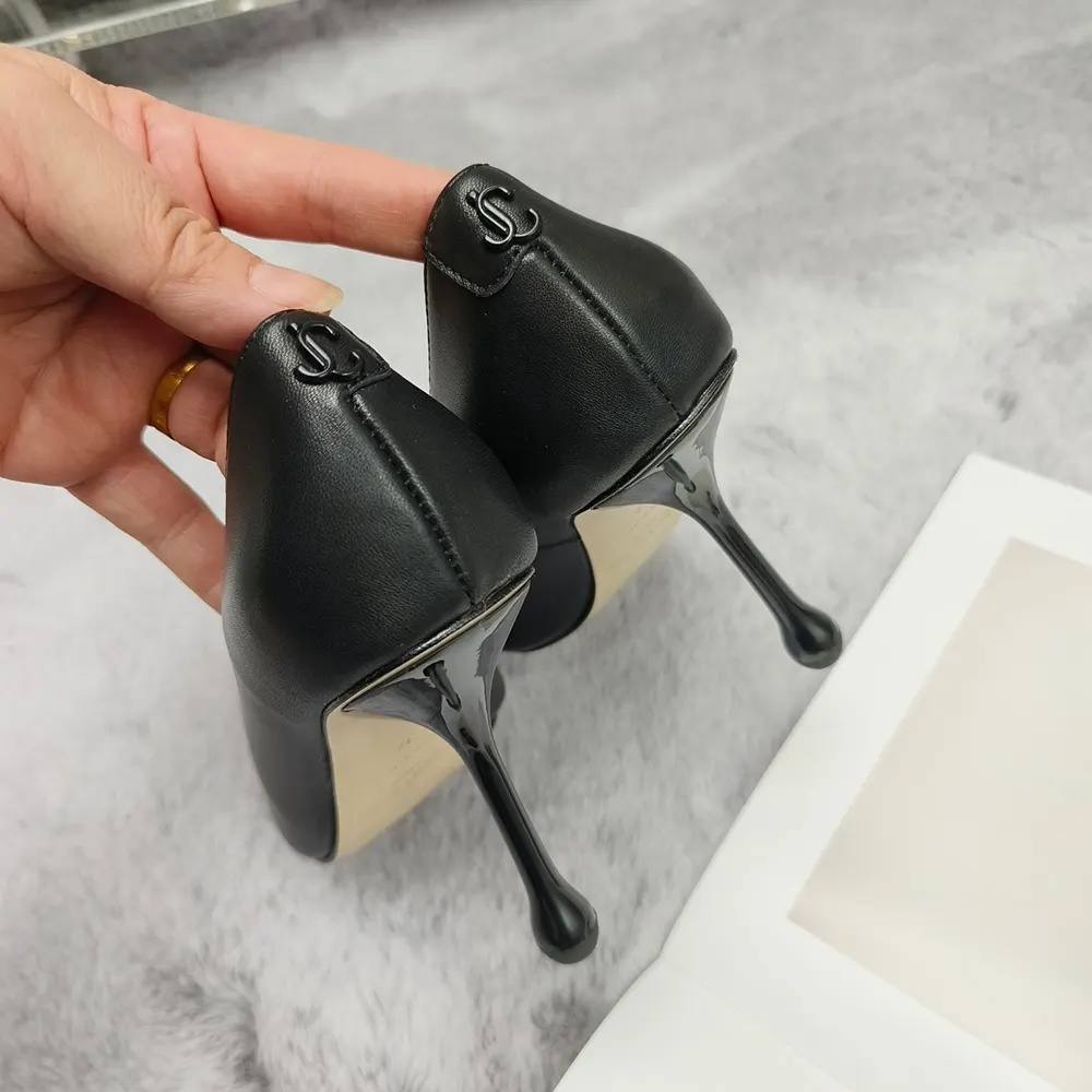 Jimmy Choo Women Ixia 80 Black Nappa Leather Pumps - image 9