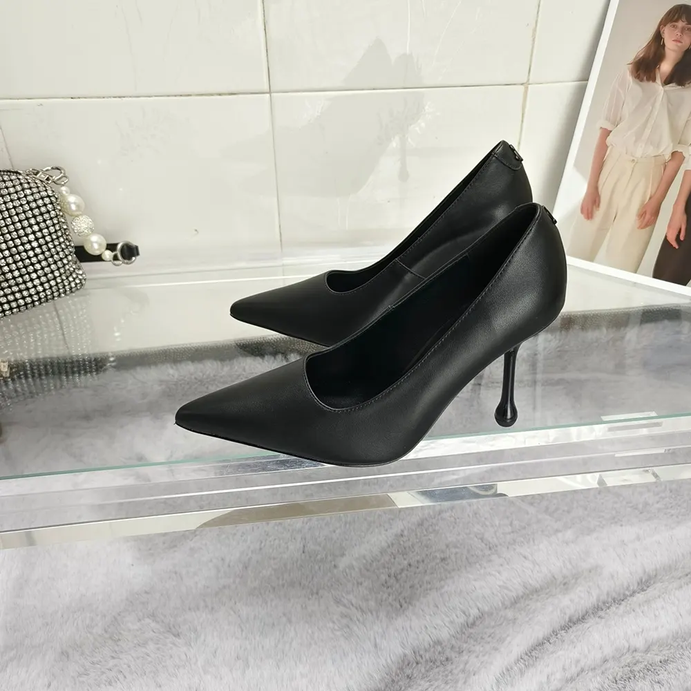 Jimmy Choo Women Ixia 80 Black Nappa Leather Pumps - image 7