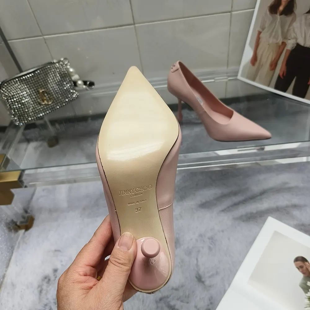 Jimmy Choo Women Ixia 80 Macaron Nappa Leather Pumps - image 10