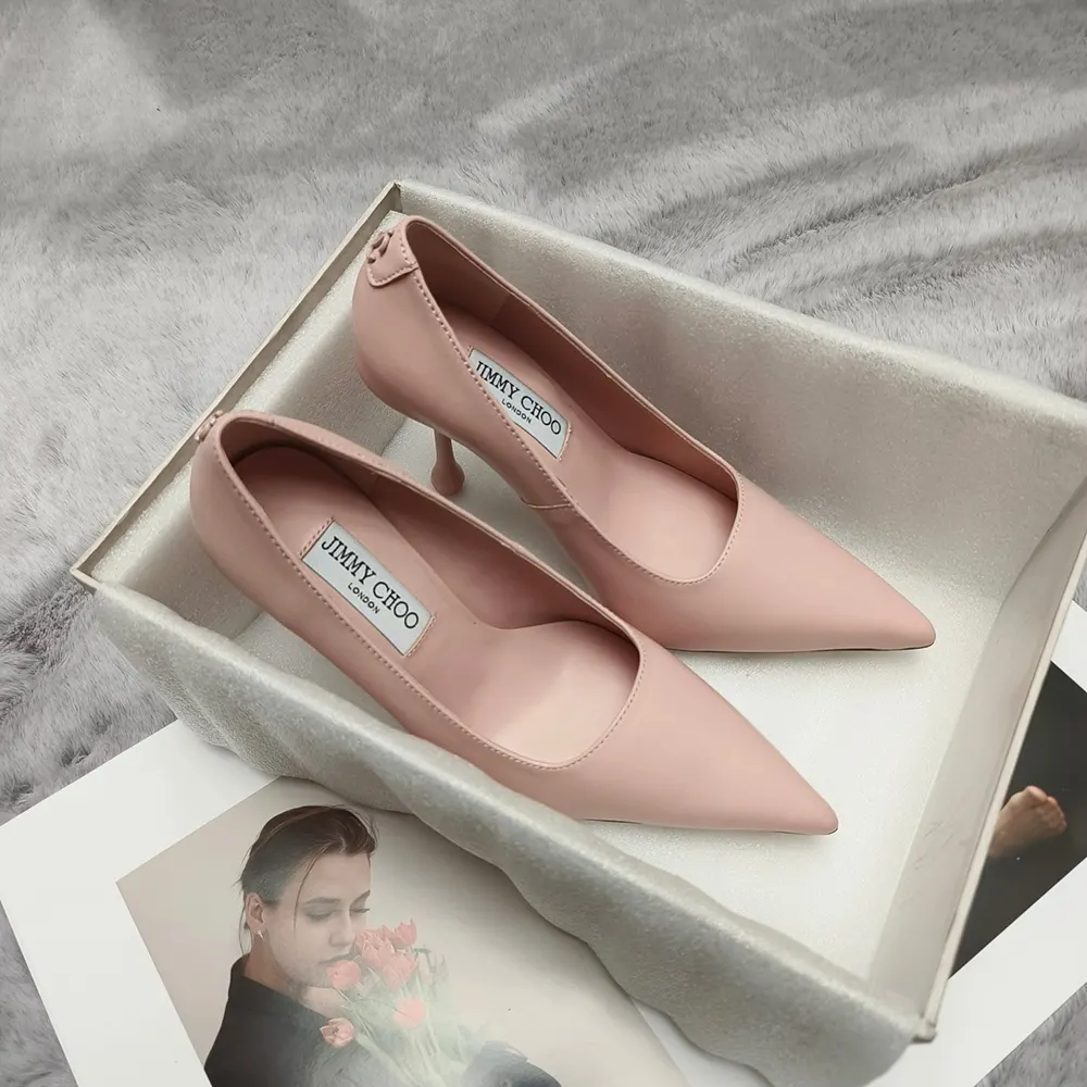 Jimmy Choo Women Ixia 80 Macaron Nappa Leather Pumps - image 7