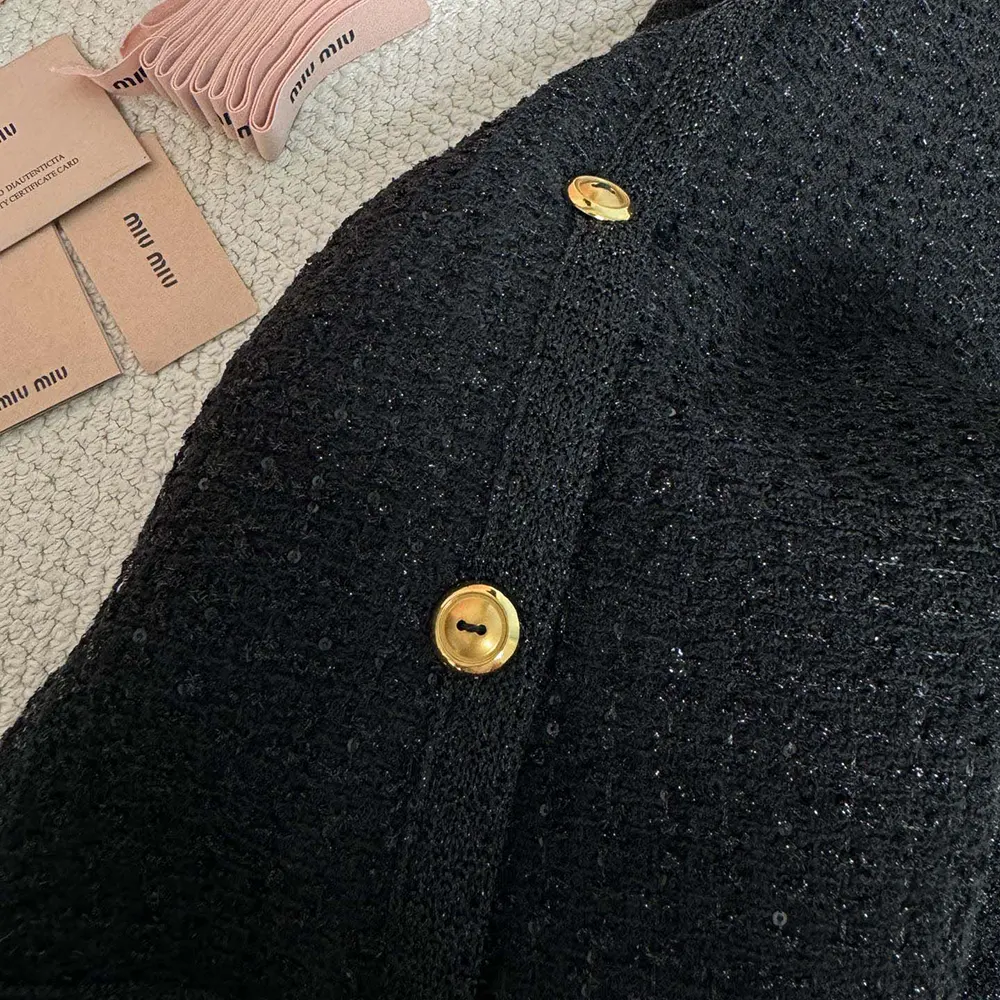 Miu Miu Women Lamé Bouclé Dress - image 8