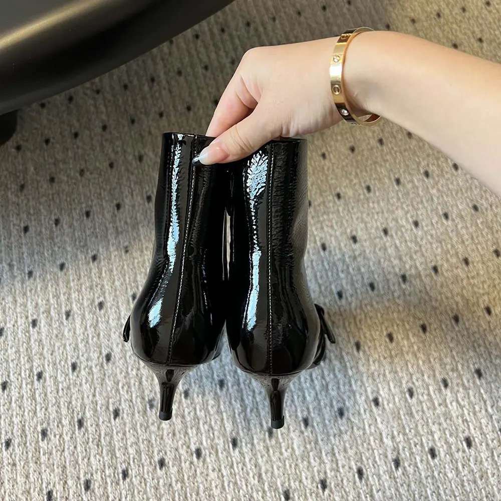 Miu Miu Women Naplak Booties-Black - image 5