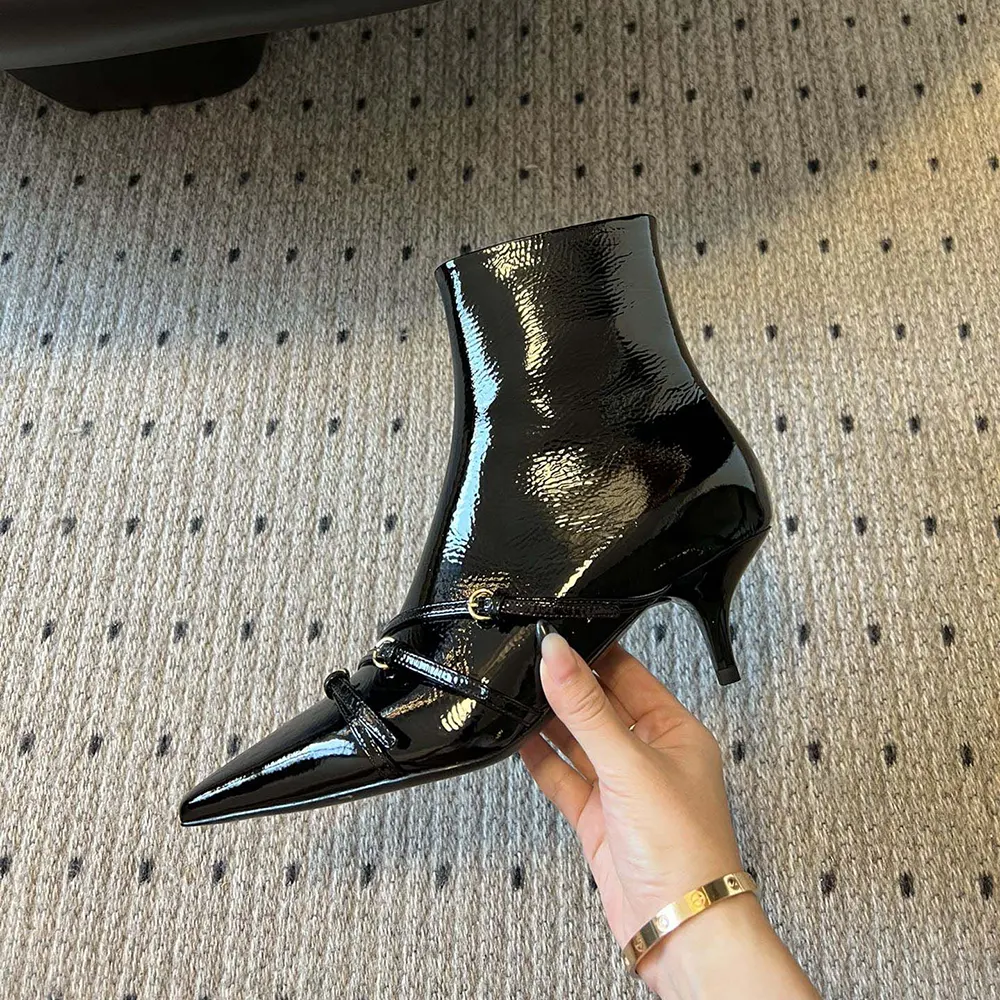 Miu Miu Women Naplak Booties-Black - image 7