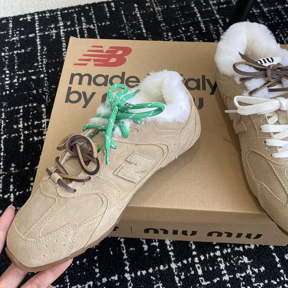 Miu Miu Women New Balance X Miu Miu 530 SL Bleached Leather Sneakers - image 6