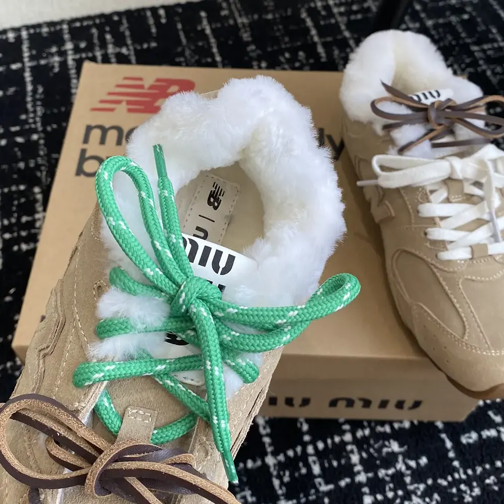 Miu Miu Women New Balance X Miu Miu 530 SL Bleached Leather Sneakers - image 9
