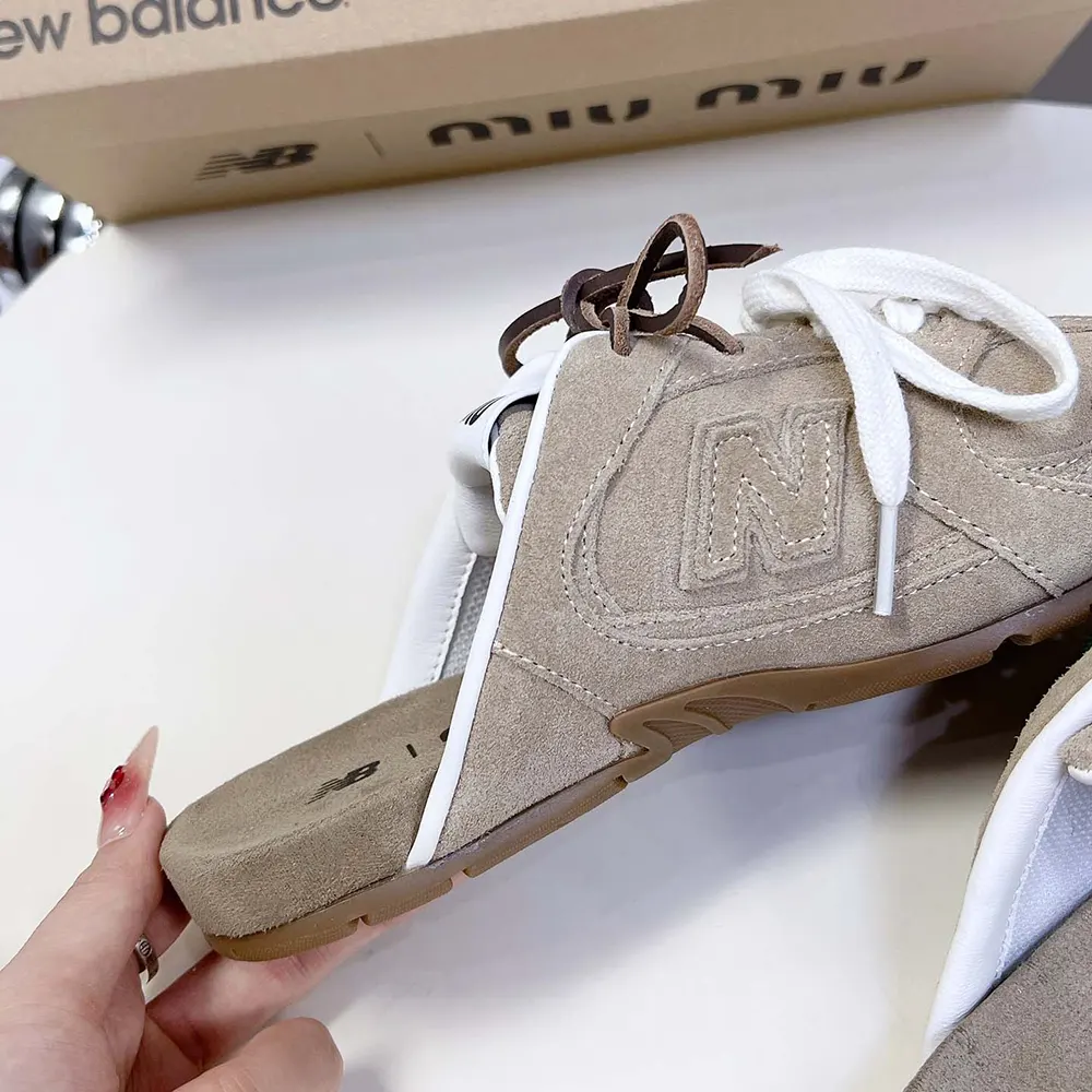 Miu Miu Women New Balance X Miu Miu 530 SL Faded Suede Mules - image 8
