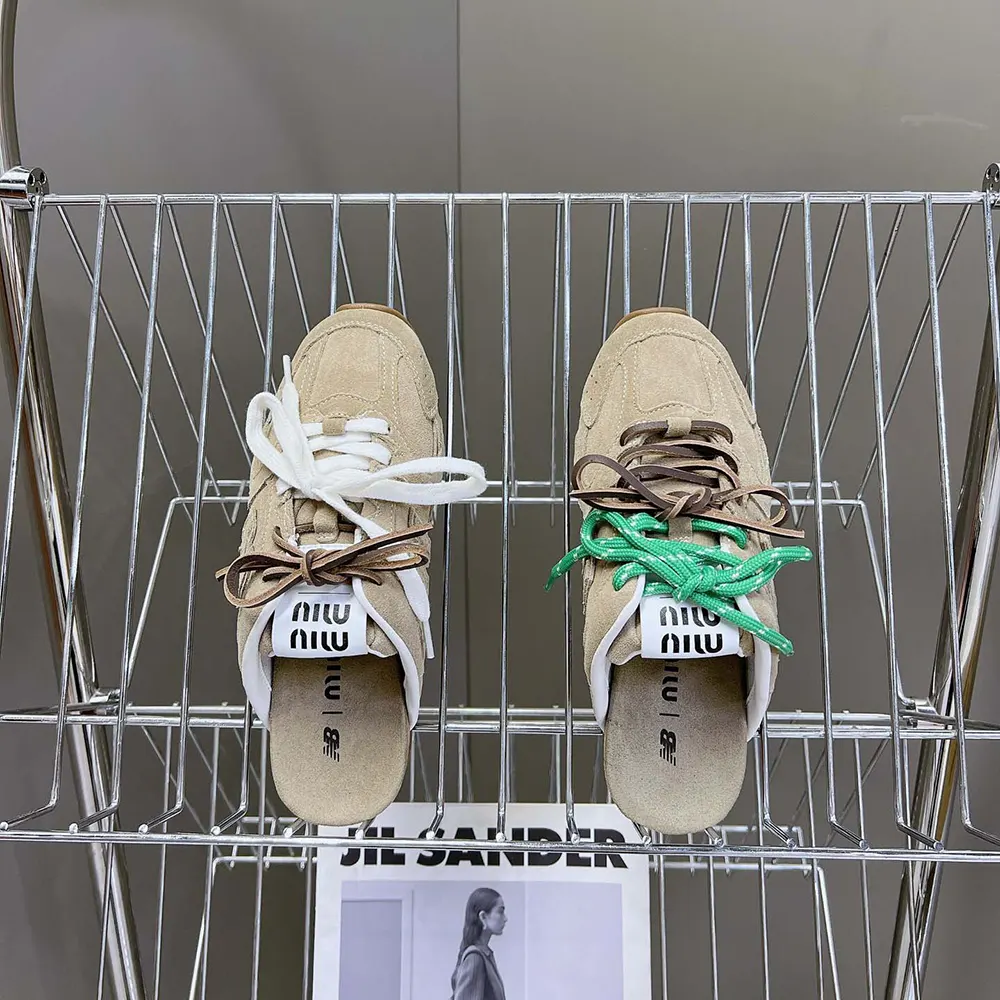 Miu Miu Women New Balance X Miu Miu 530 SL Faded Suede Mules - image 4