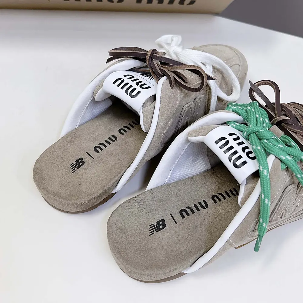Miu Miu Women New Balance X Miu Miu 530 SL Faded Suede Mules - image 10