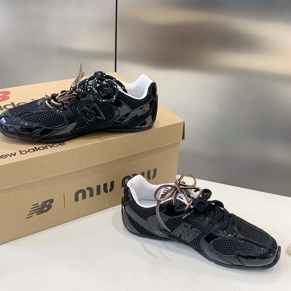 Miu Miu Women New Balance X Miu Miu 530 SL Patent Leather Sneakers - image 4