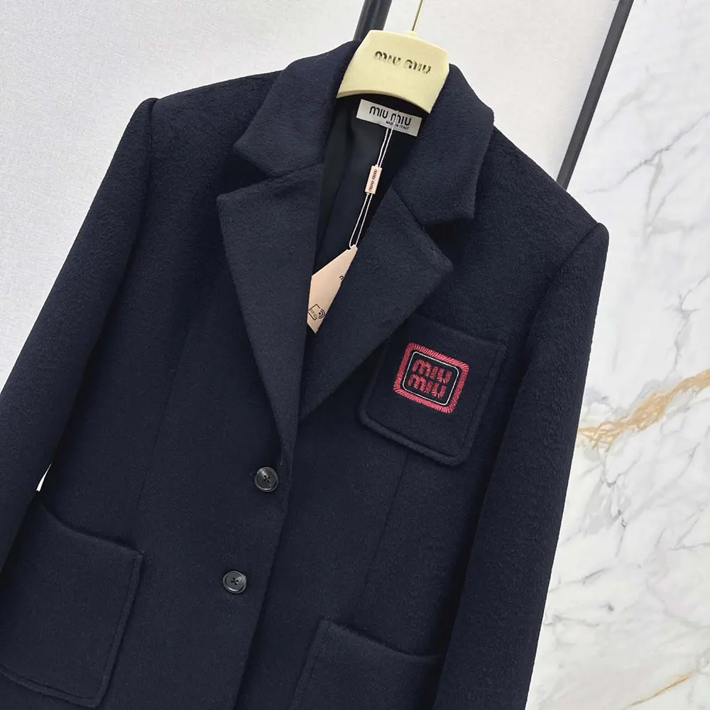 Miu Miu Women Single-breasted Velour Jacket - image 4
