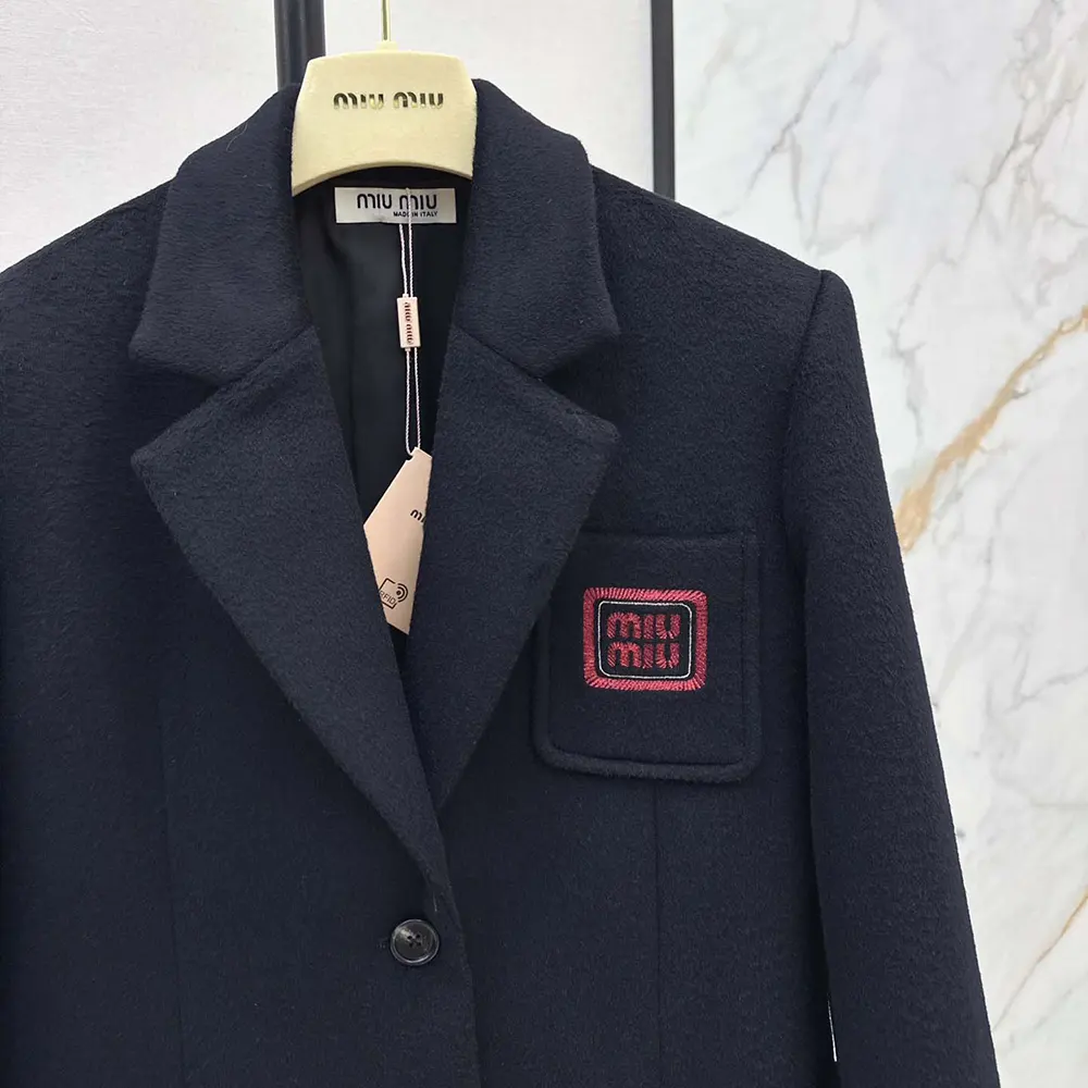 Miu Miu Women Single-breasted Velour Jacket - image 5