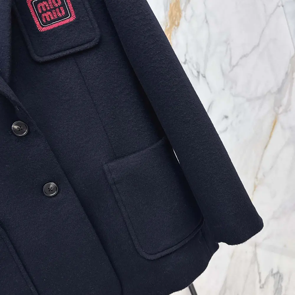 Miu Miu Women Single-breasted Velour Jacket - image 8