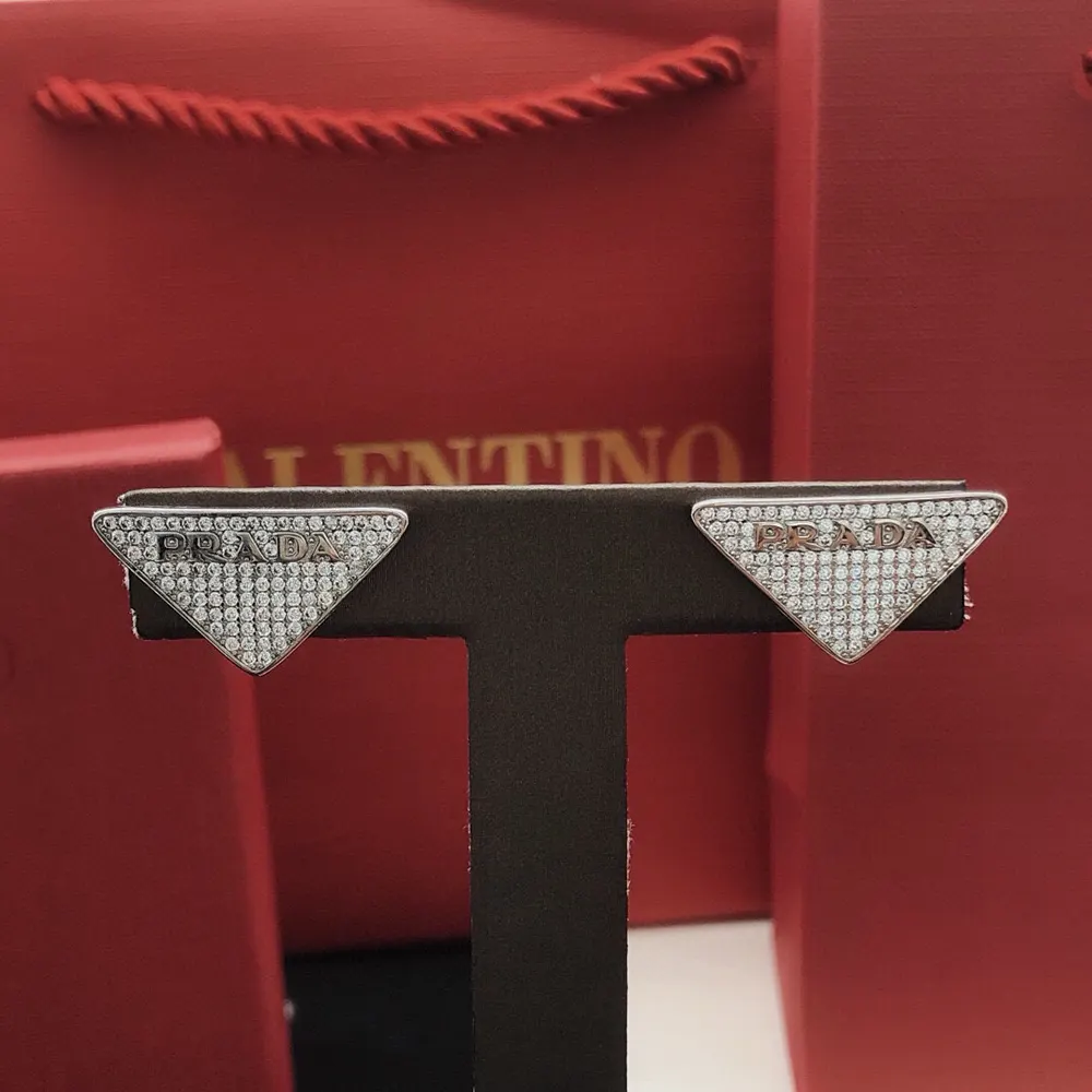 Prada Women Crystal Logo Jewels Earring - image 9