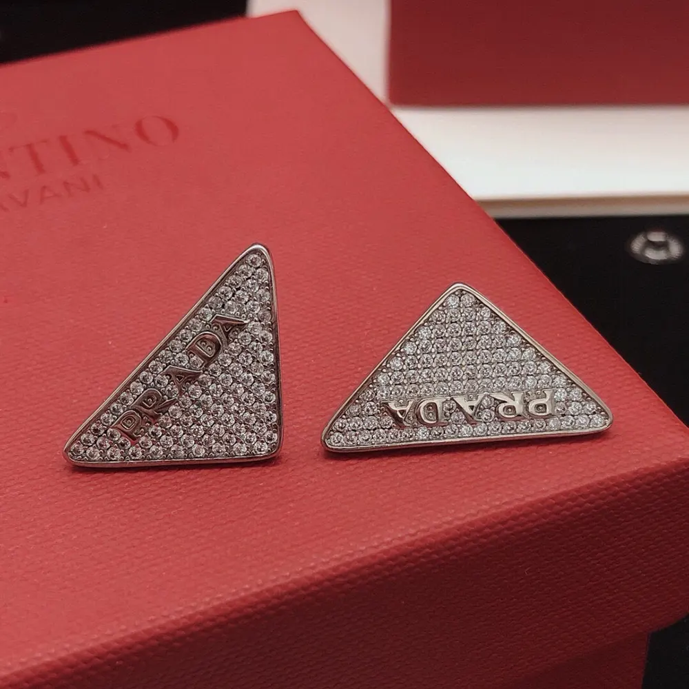 Prada Women Crystal Logo Jewels Earring - image 7