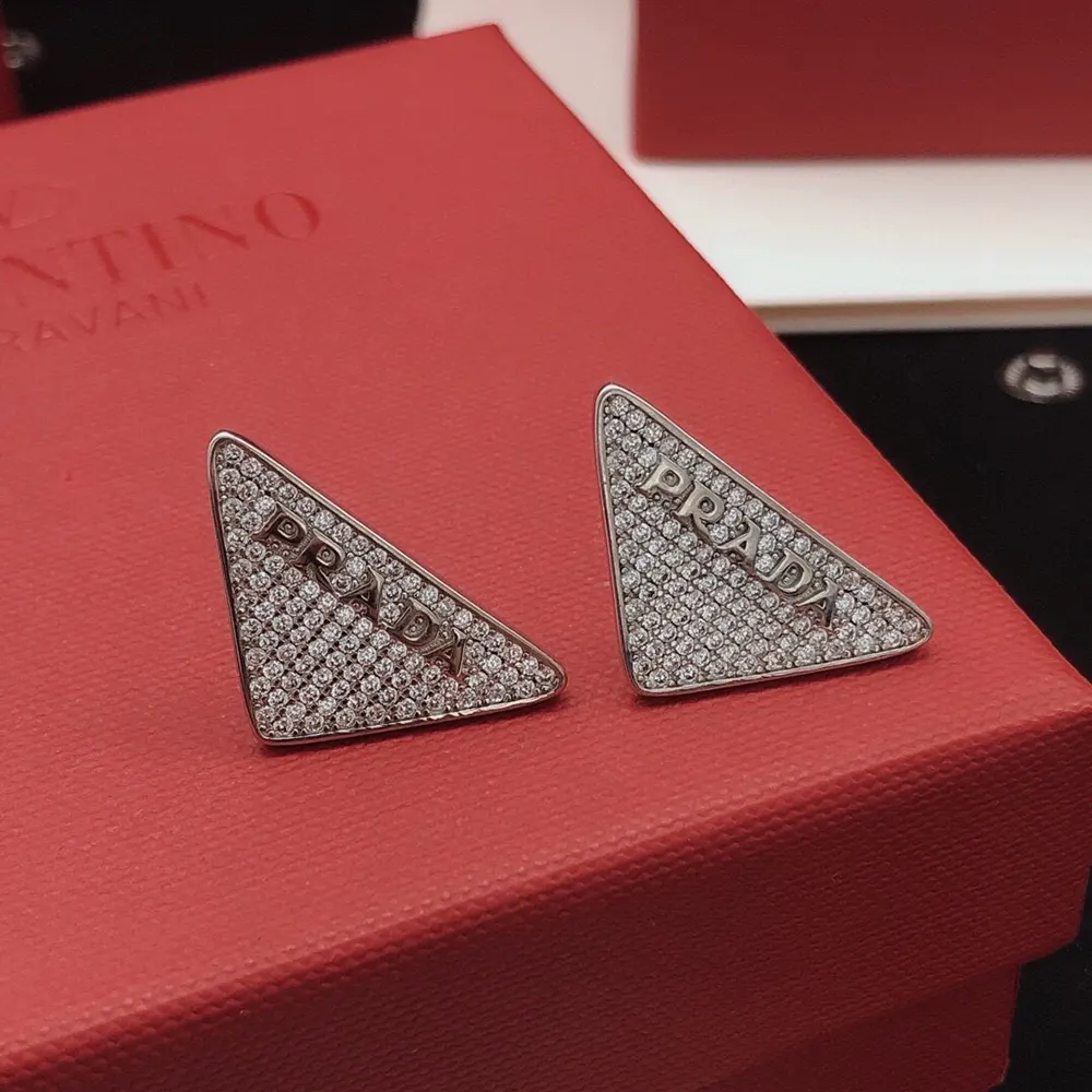 Prada Women Crystal Logo Jewels Earring - image 4