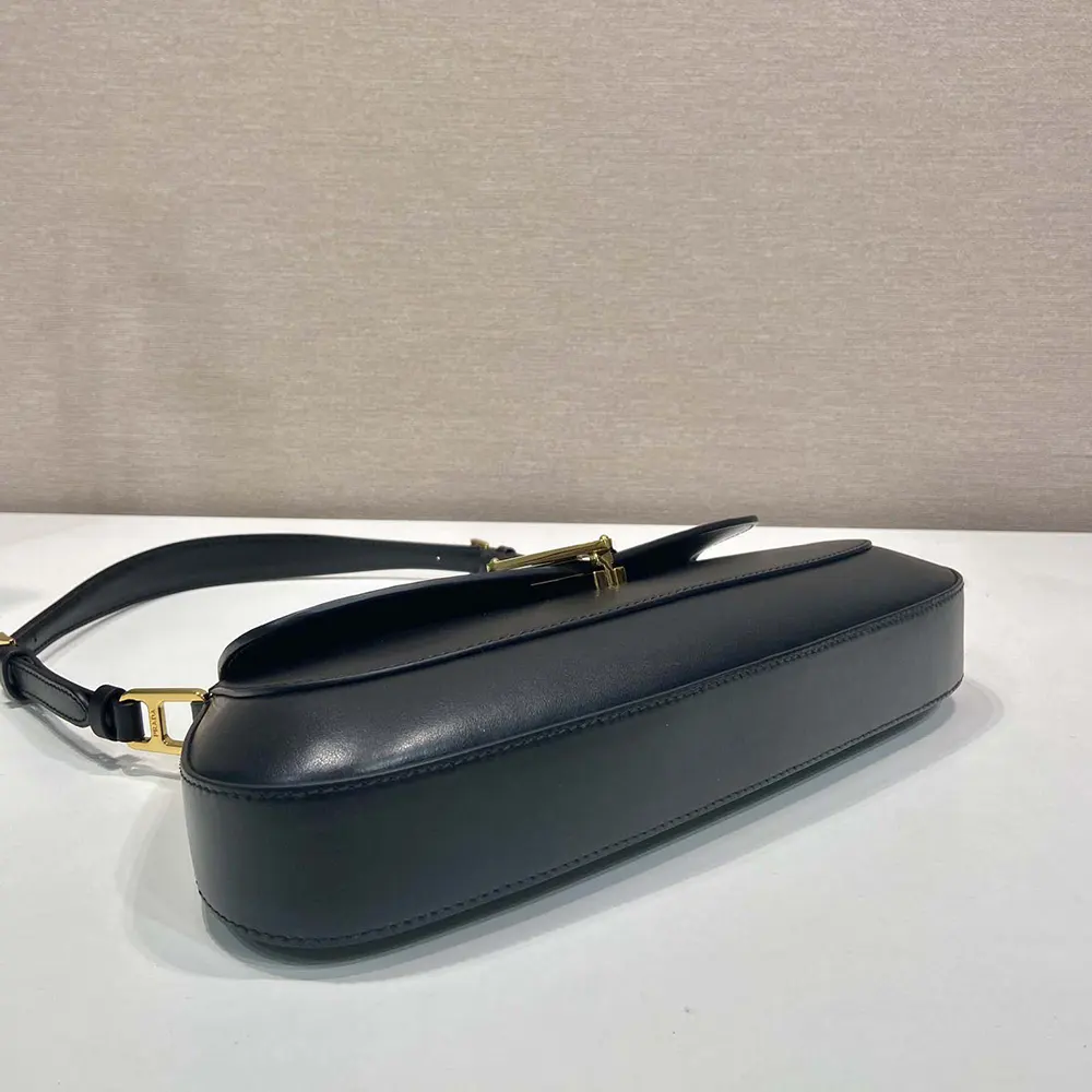 Prada Women Leather Shoulder Bag-Black - image 6