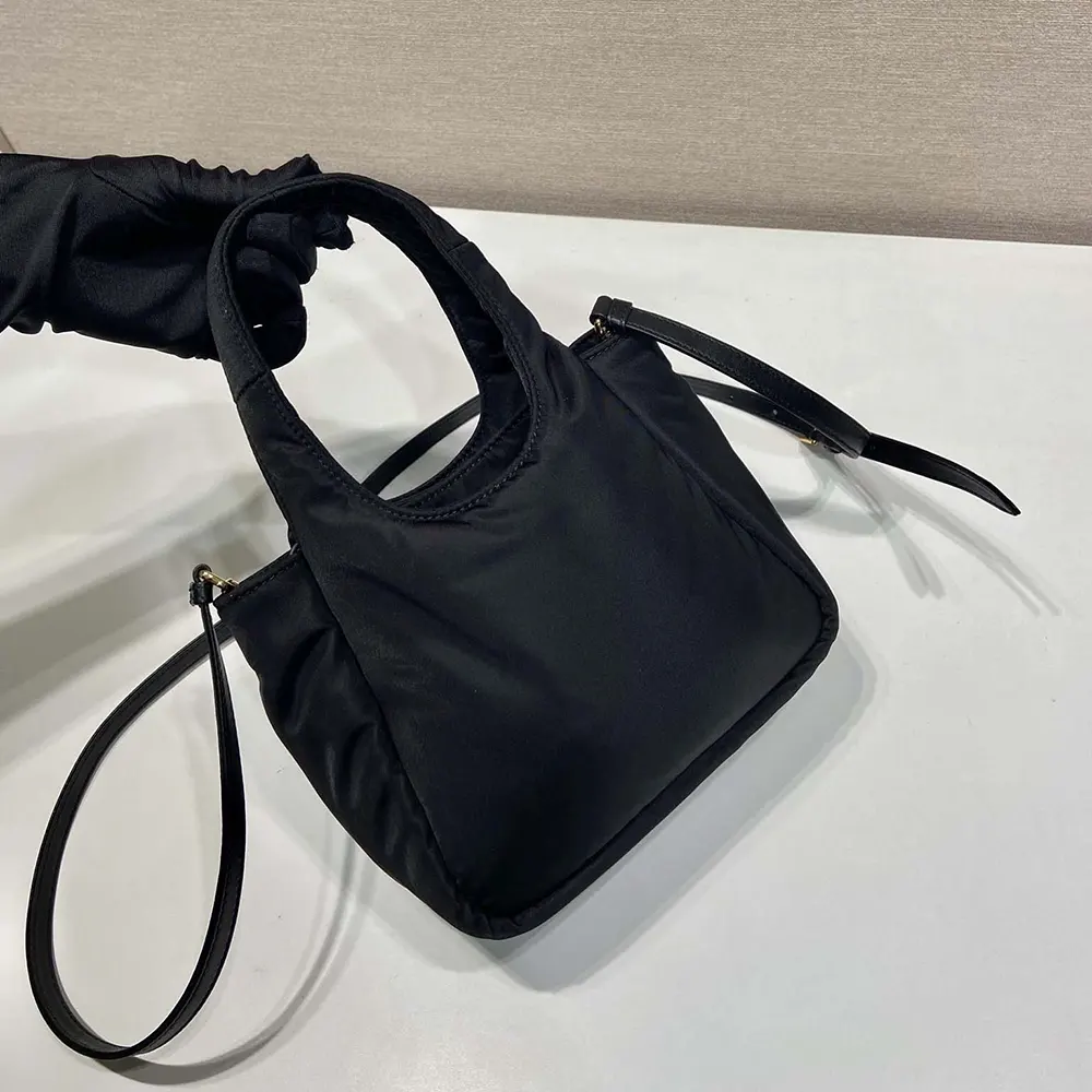 Prada Women Padded Re-Nylon Mini-bag with Bow - image 4