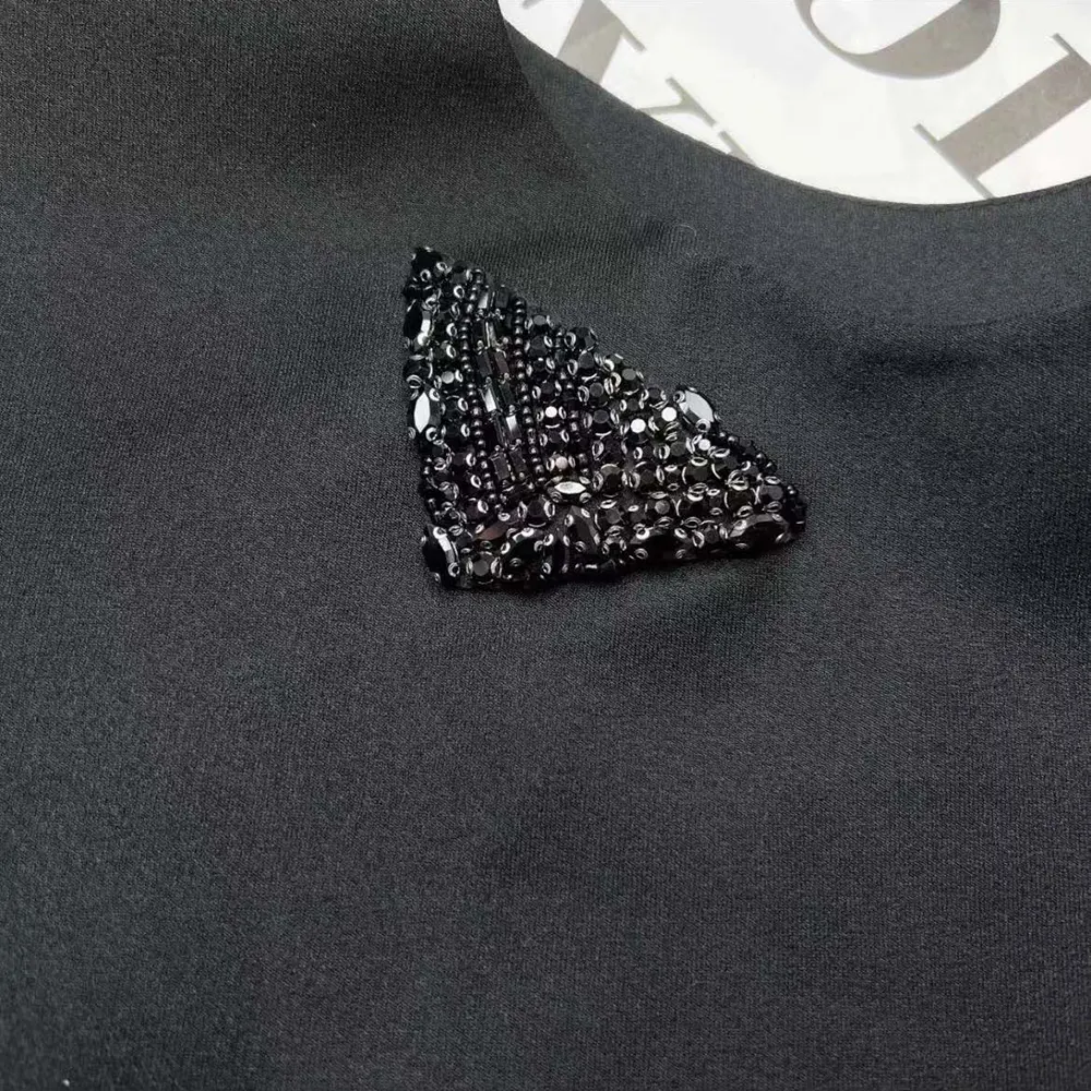 Prada Women Re-Nylon Mini-dress with Black Metal Triangle Logo - image 6