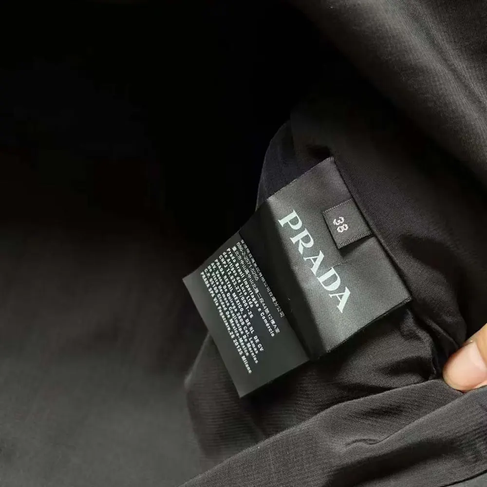 Prada Women Re-Nylon Mini-dress with Metal Triangle Logo-Black - image 8