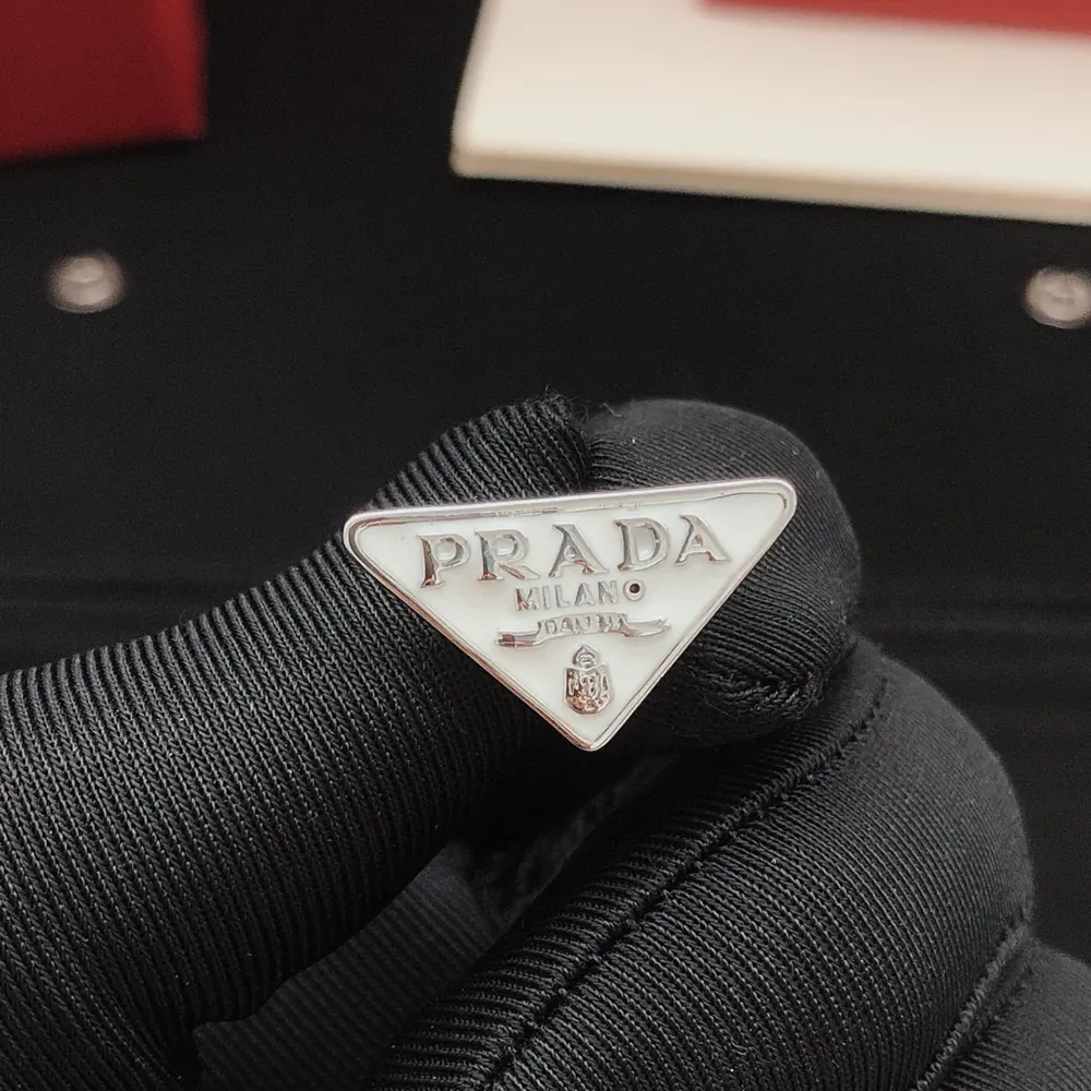 Prada Women Symbole Earrings-White - image 10