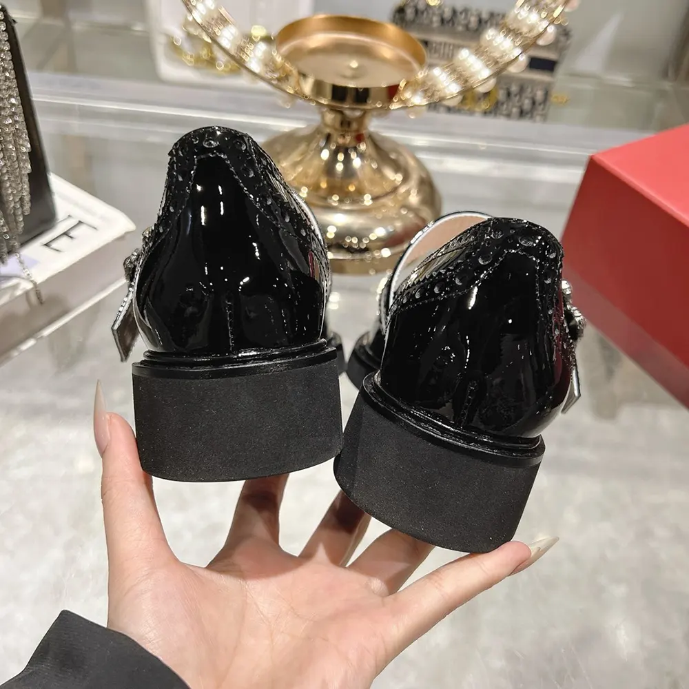 Roger Vivier Women Viv’ Rangers Mary Janes in Leather-Black - image 10