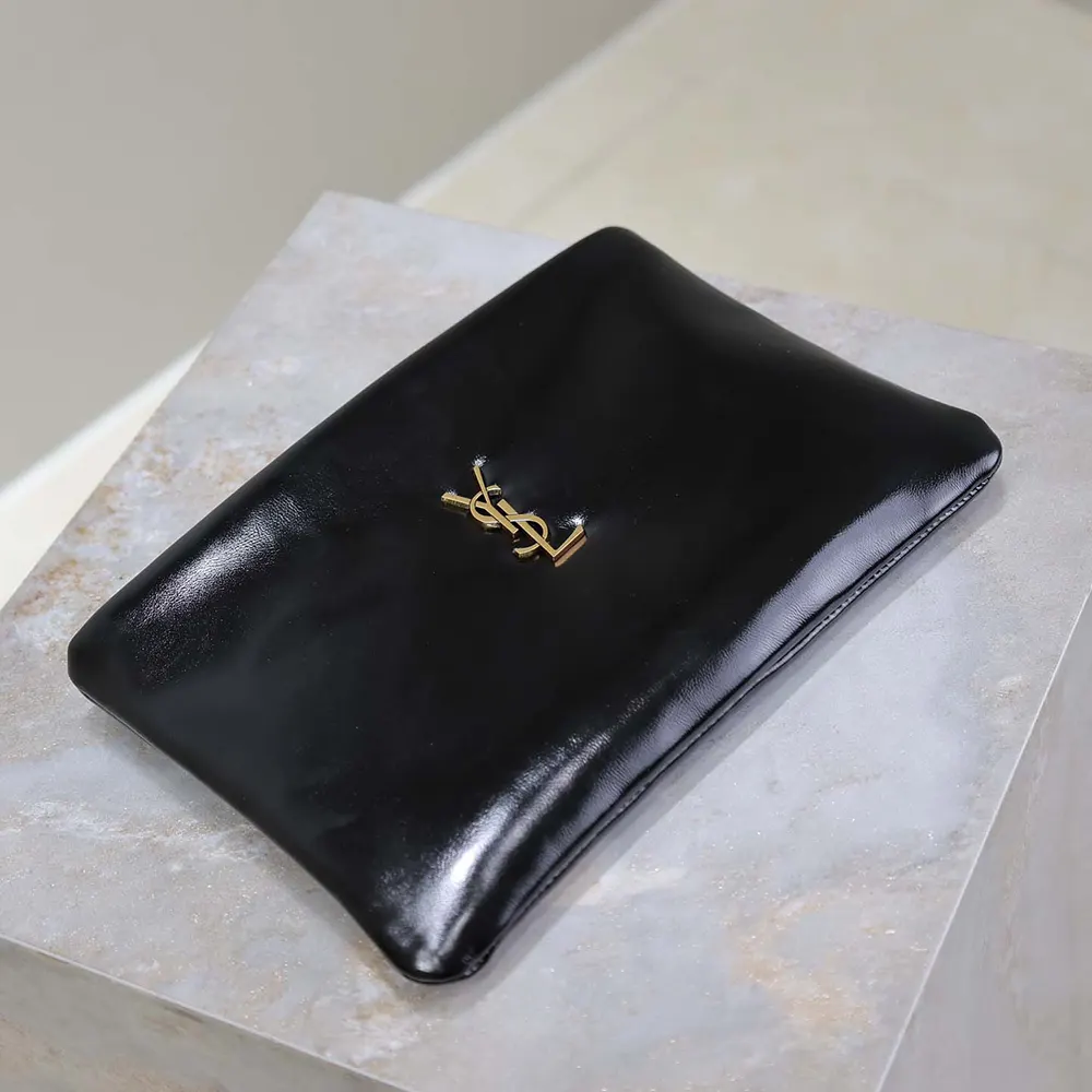 Saint Laurent YSL Women Calypso Small Pouch in Lambskin - image 5