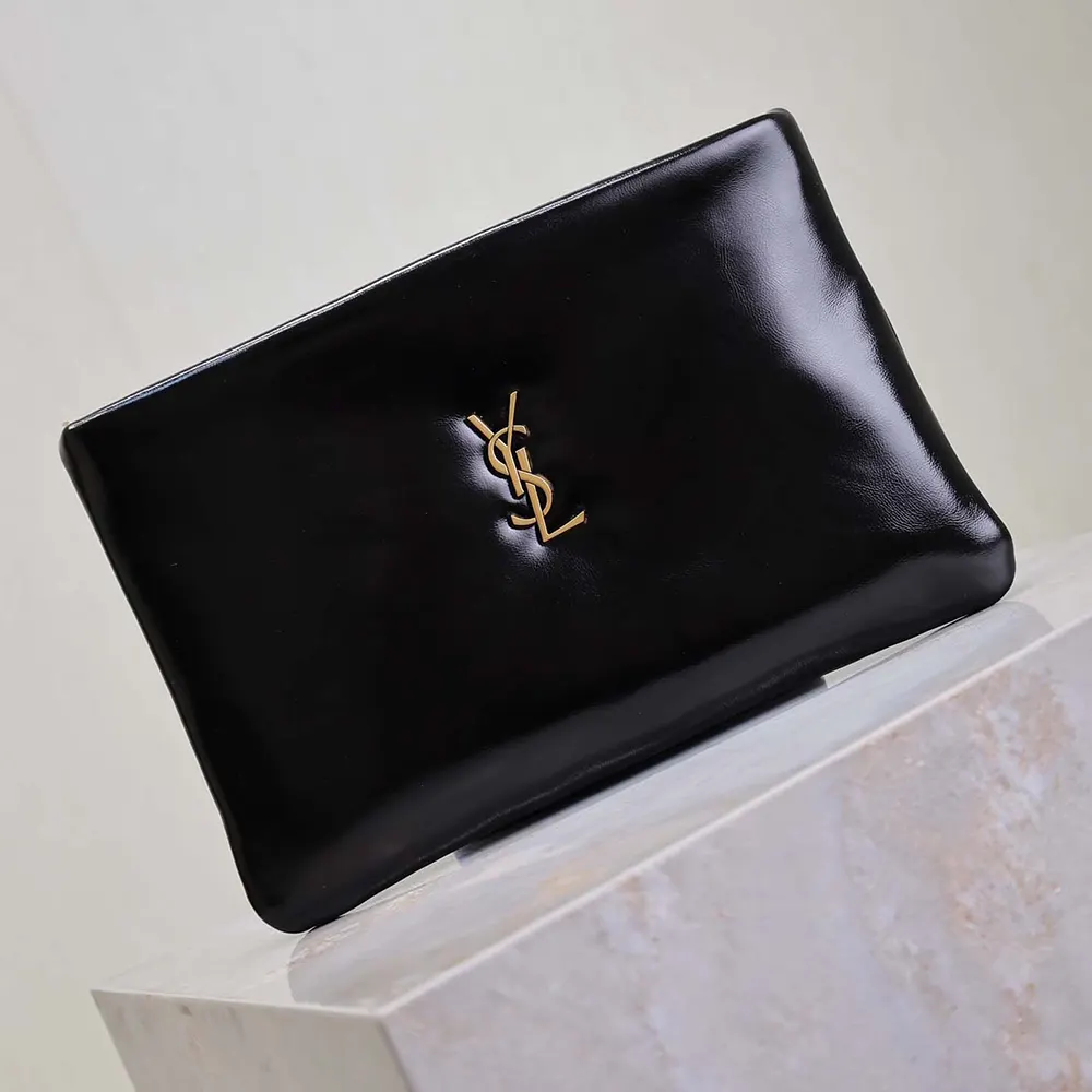 Saint Laurent YSL Women Calypso Small Pouch in Lambskin - image 4