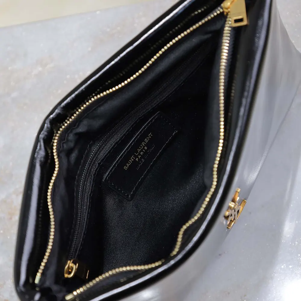 Saint Laurent YSL Women Calypso Small Pouch in Lambskin - image 8