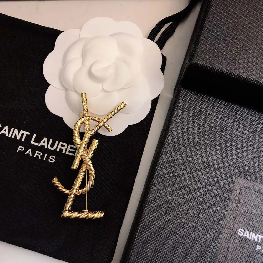 Saint Laurent YSL Women Cassandre YSL Brooch in Metal - image 6
