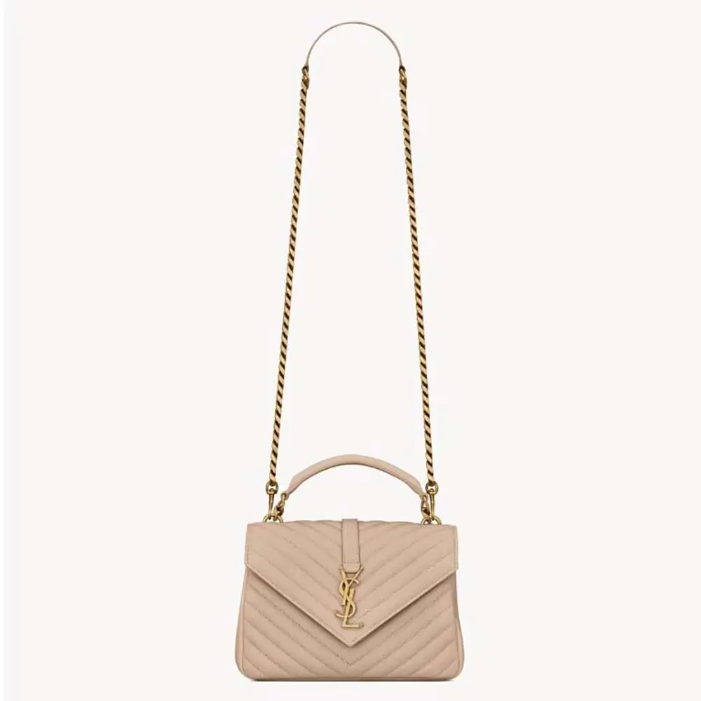 Saint Laurent College Medium Bags: Sizes, Materials, and Craft Details