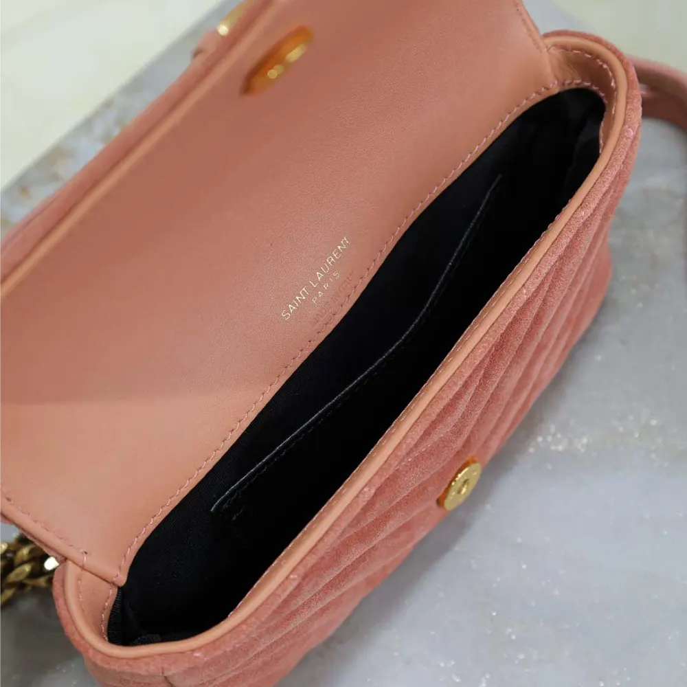 Saint Laurent YSL Women College Mini in Suede-Pink - image 10