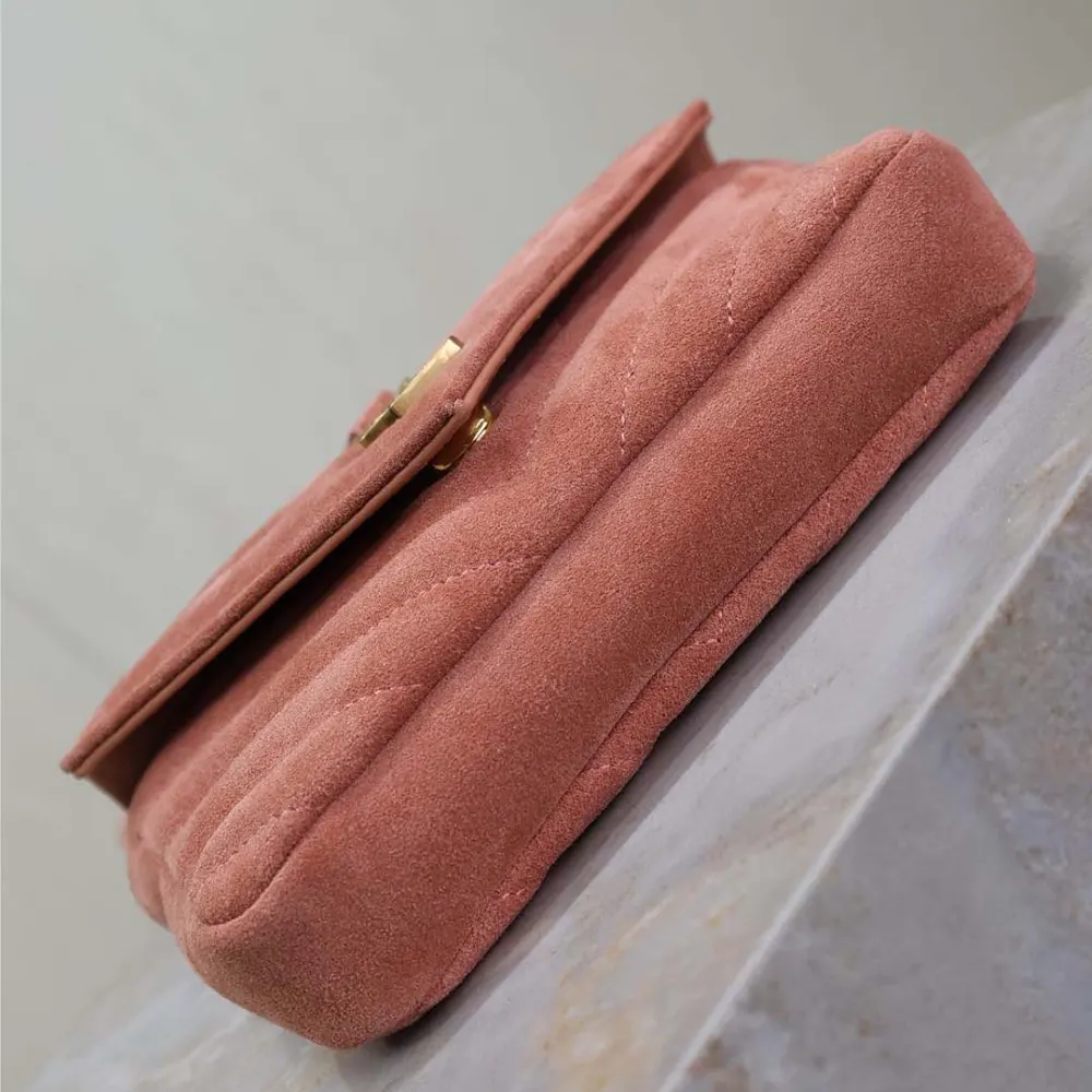 Saint Laurent YSL Women College Mini in Suede-Pink - image 8