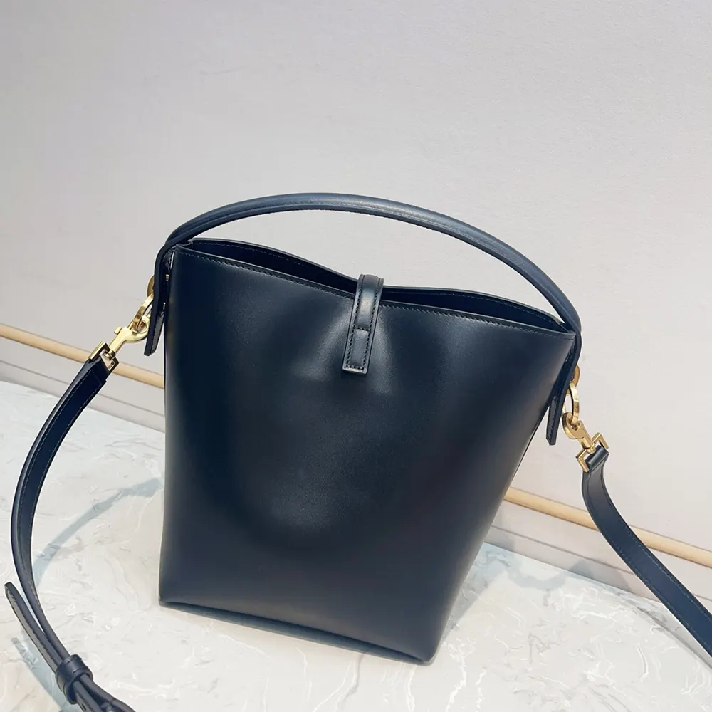 Saint Laurent YSL Women Le 37 Small in Shiny Leather-Black - image 4