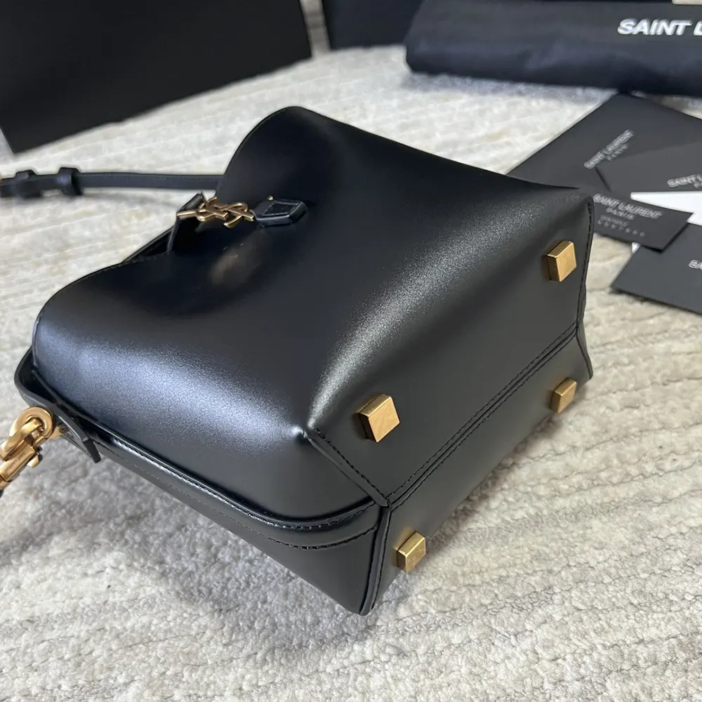 Saint Laurent YSL Women Le 37 Mini in Shiny Leather-Black - image 4