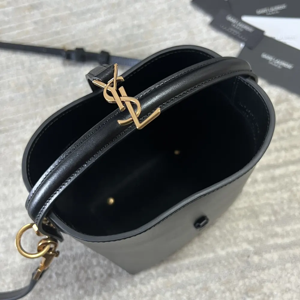 Saint Laurent YSL Women Le 37 Mini in Shiny Leather-Black - image 7