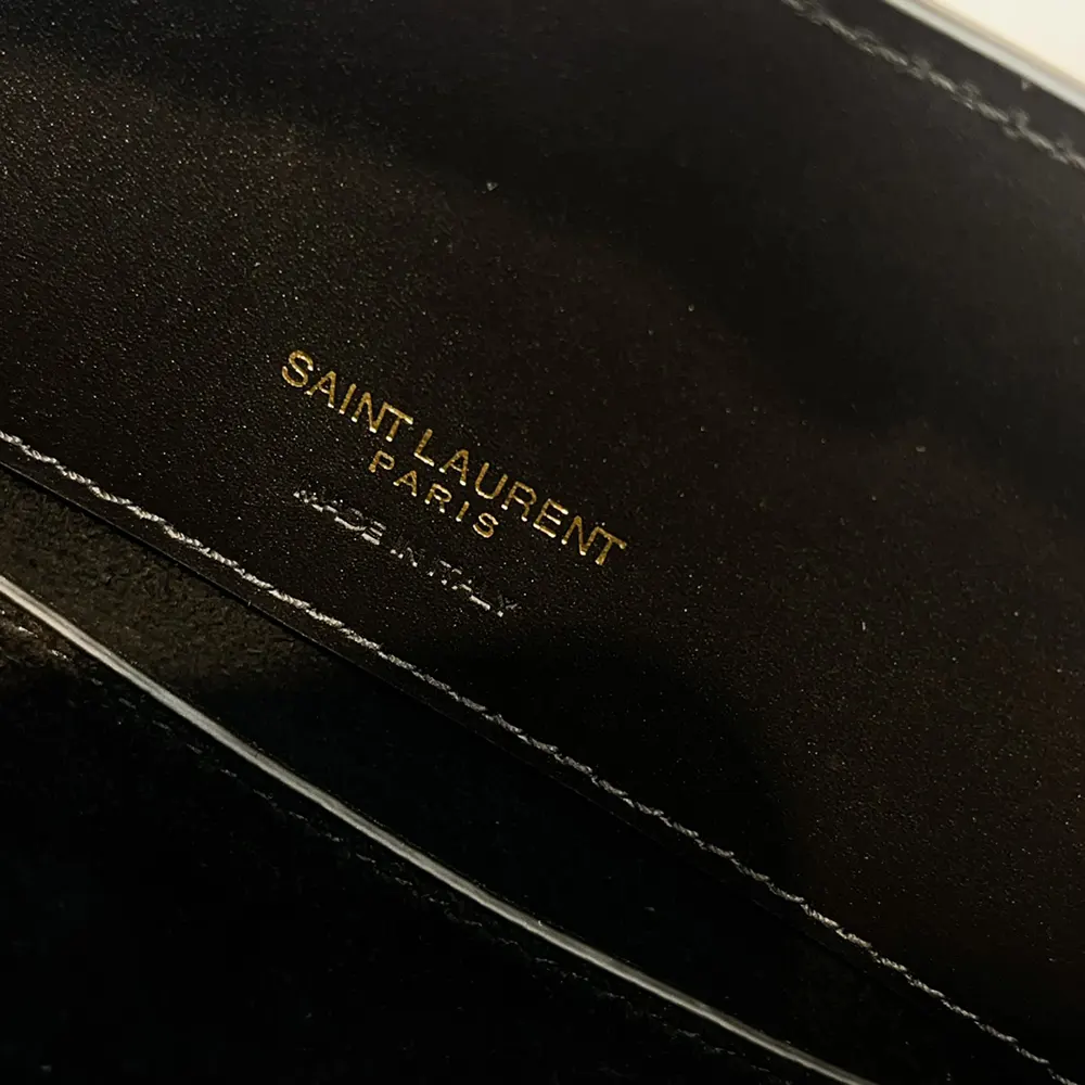 Saint Laurent YSL Women Le 37 Small in Shiny Leather-Black - image 9
